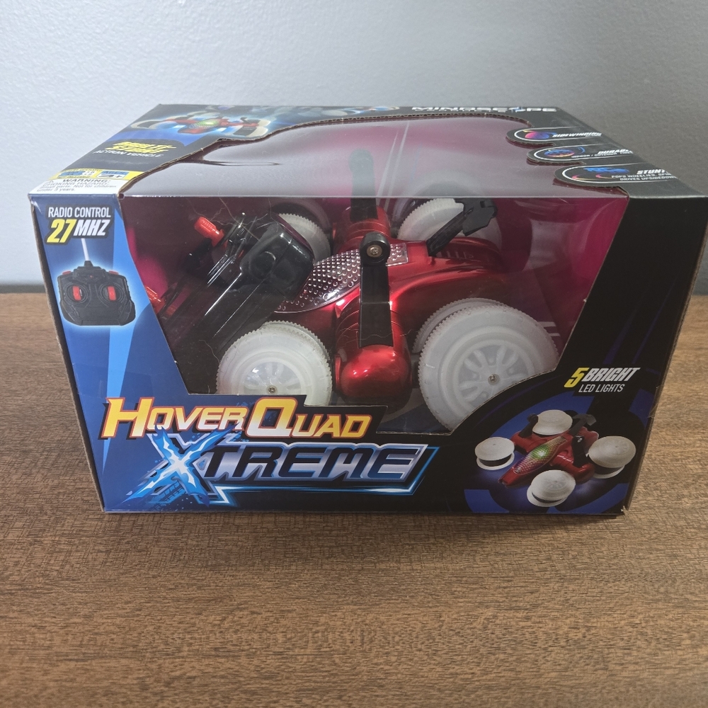 Mindscope Red Hoverquad Radio Control Light Up Multi-Stunt Vehicle Sidewinder
